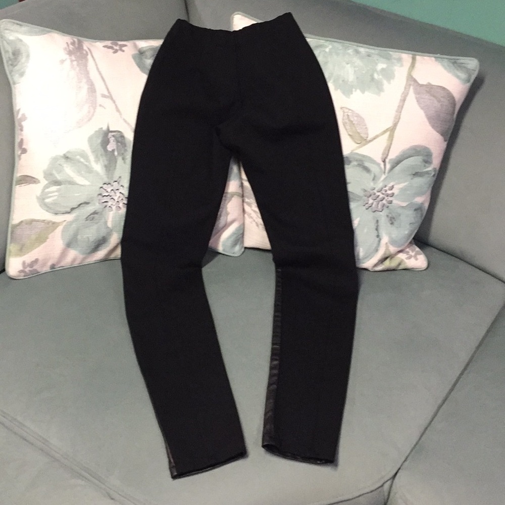 French Connection Half Leather Front Leggings - image 2